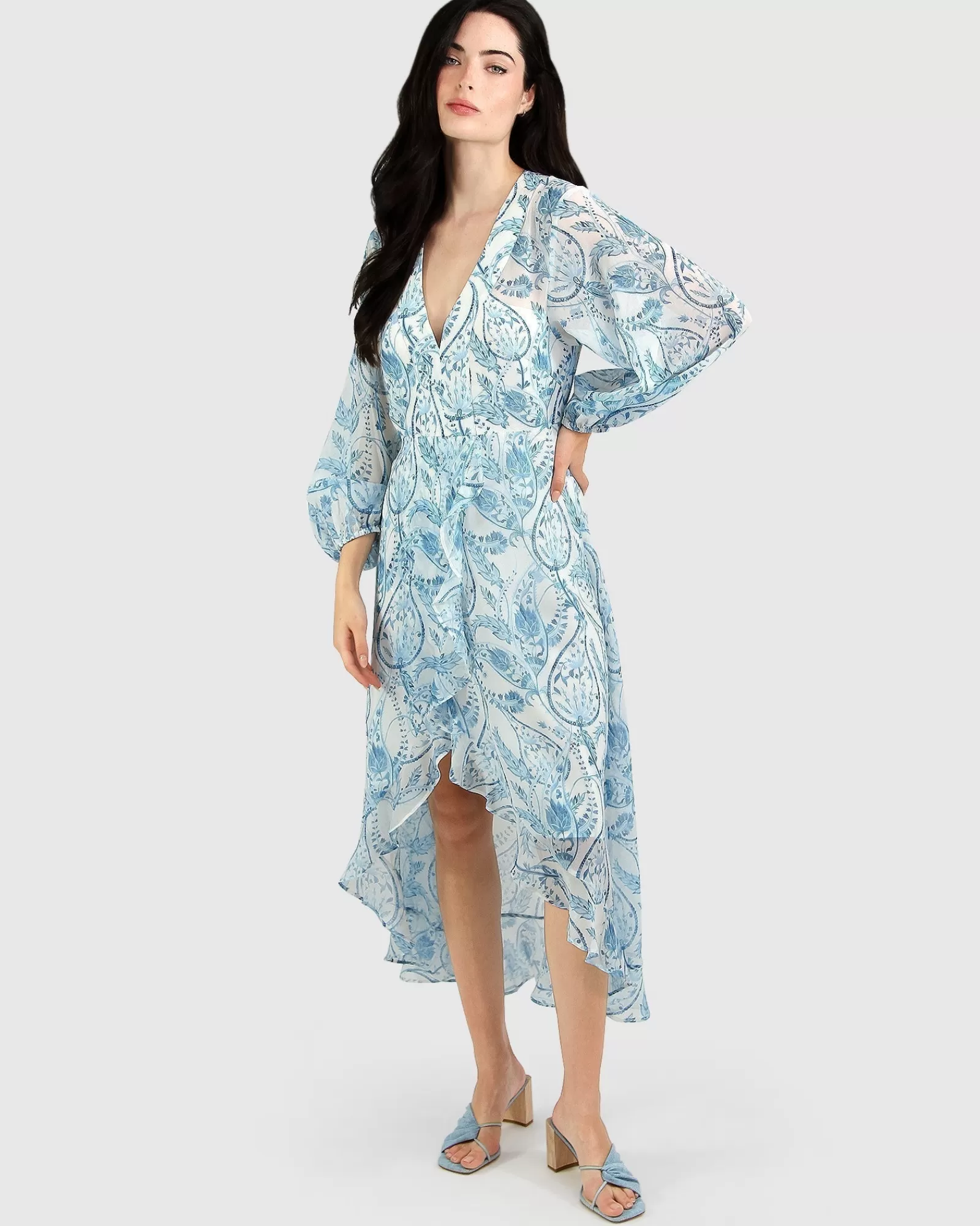 Belle & Bloom Beautiful Escape Dress - Porcelain Paisley