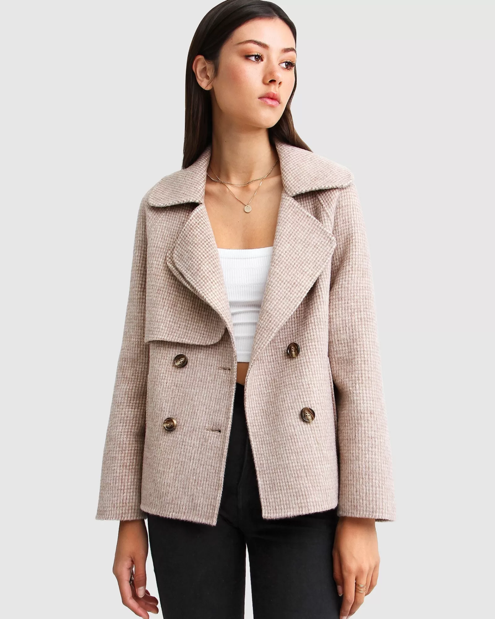 Belle & Bloom I'm Yours Wool Blend Peacoat -