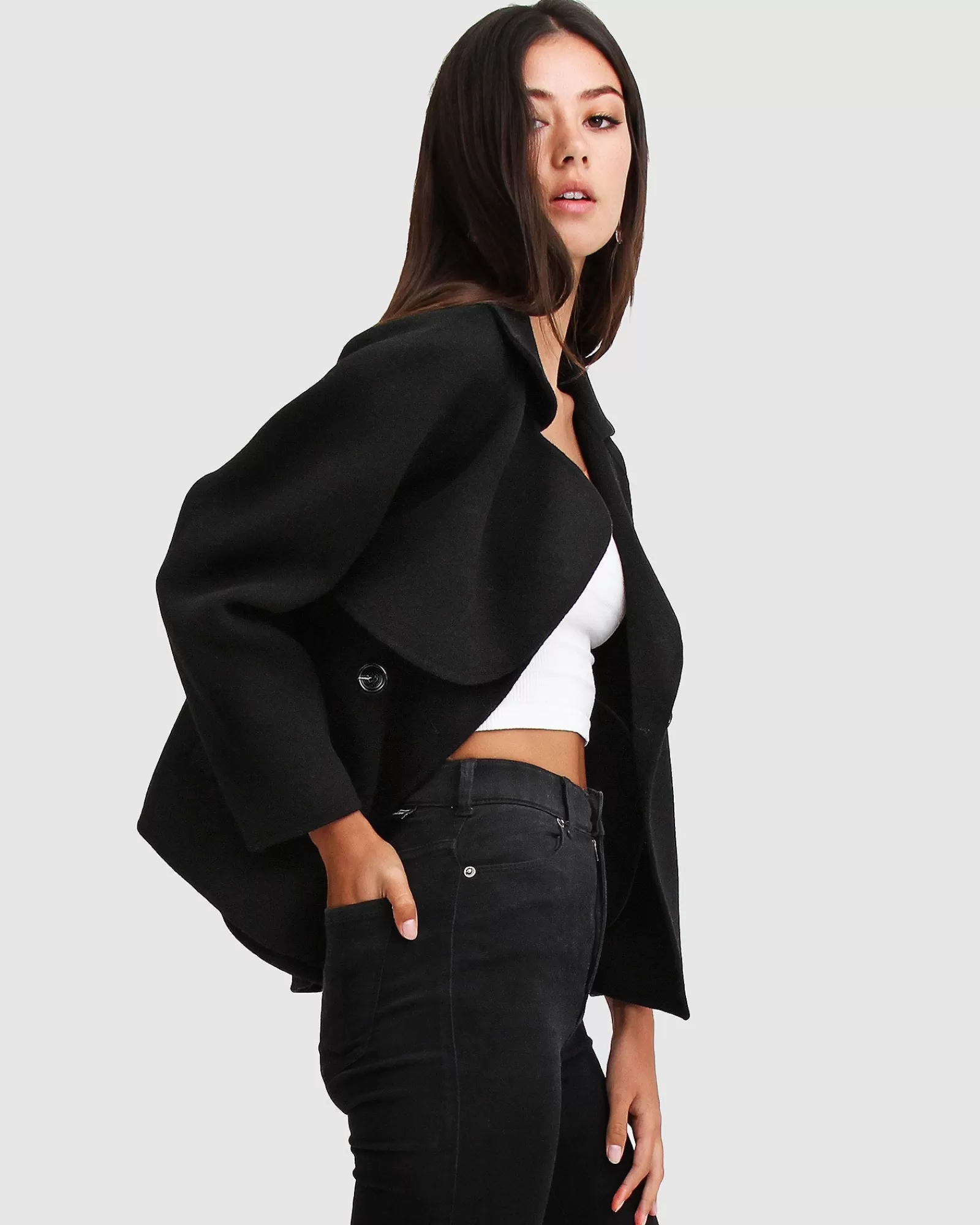 Belle & Bloom I'm Yours Wool Blend Peacoat -