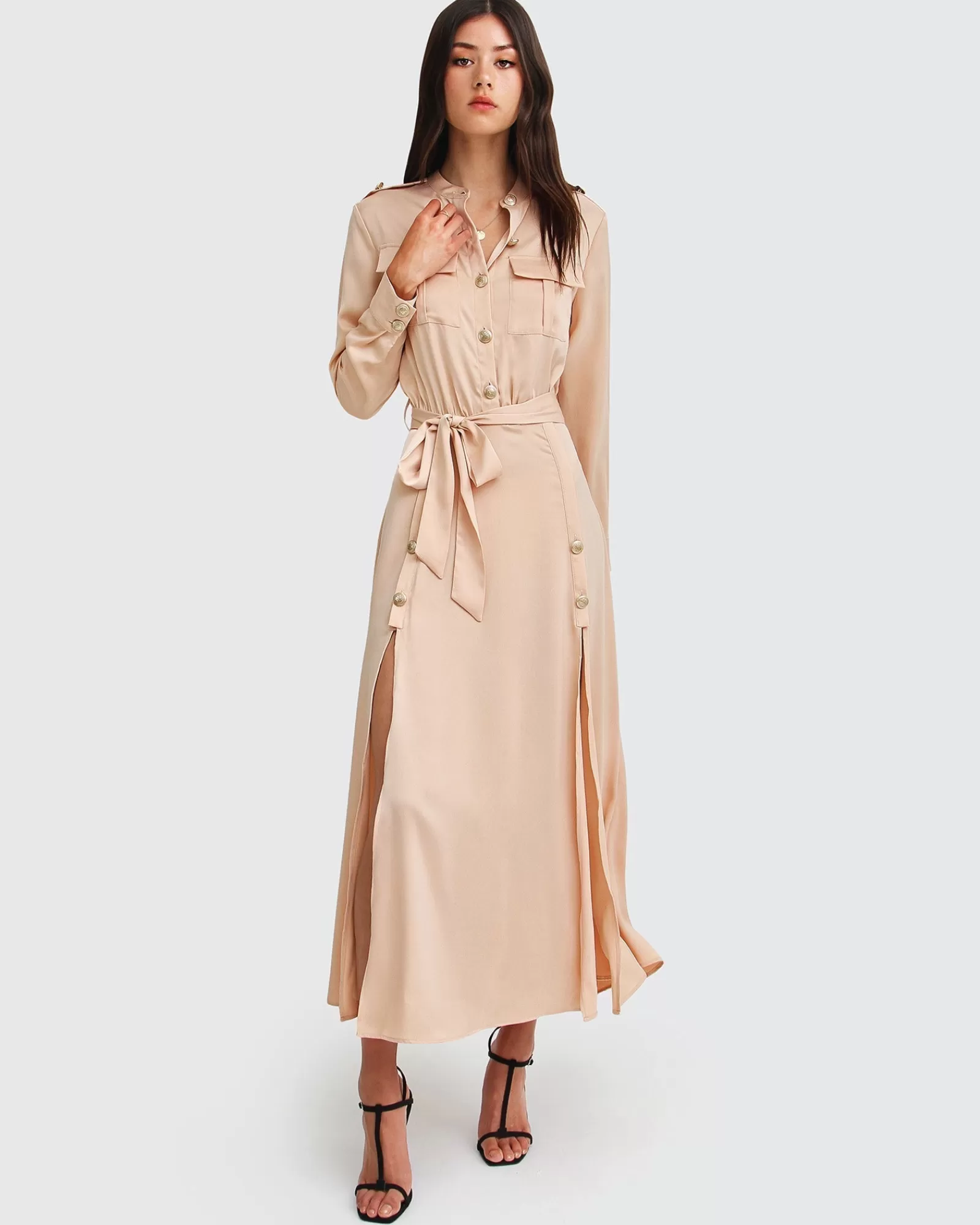Belle & Bloom Lover To Lover Maxi Shirt Dress -