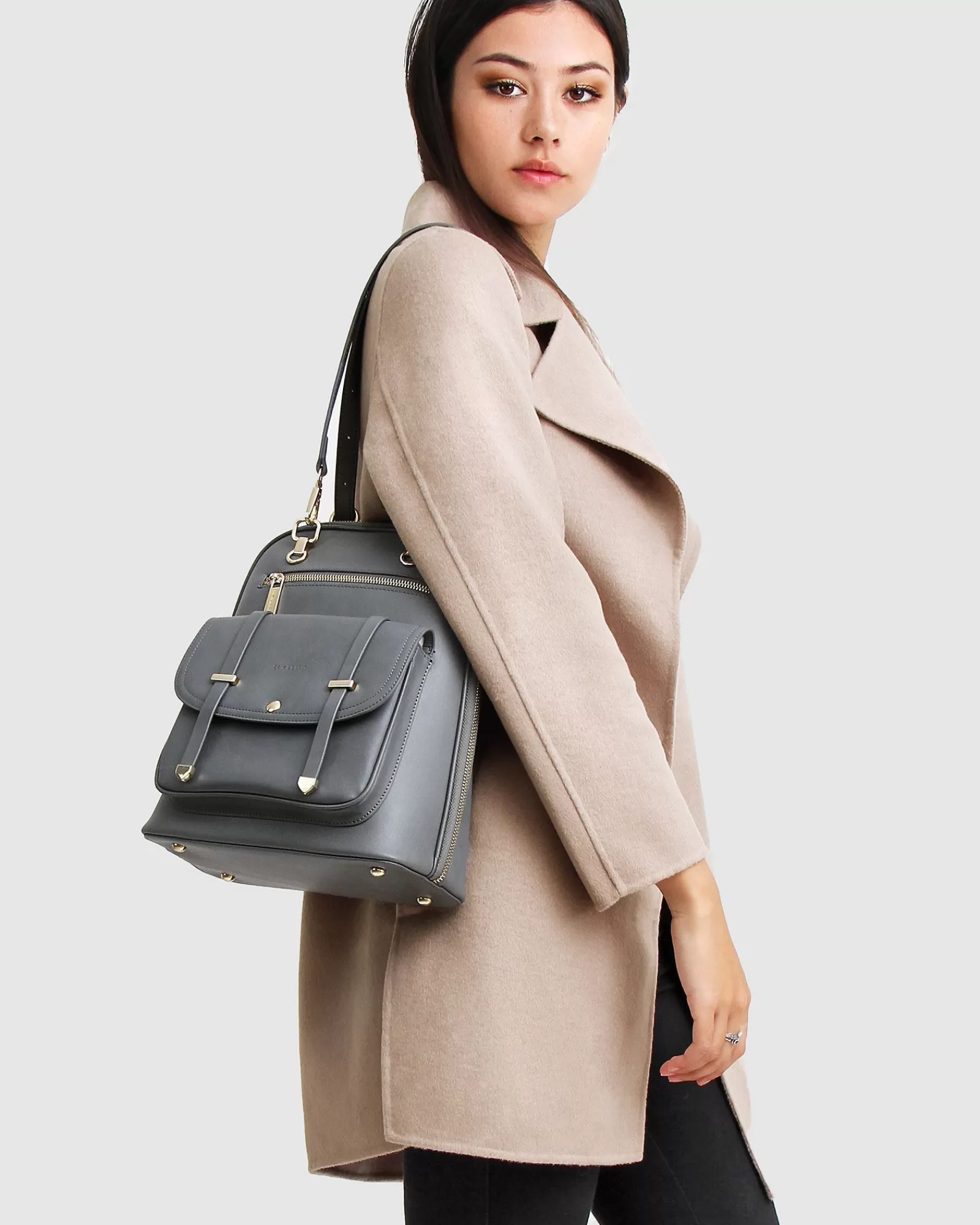 Belle & Bloom NEW FIT Ex-Boyfriend Wool Blend Oversized Jacket - Sand