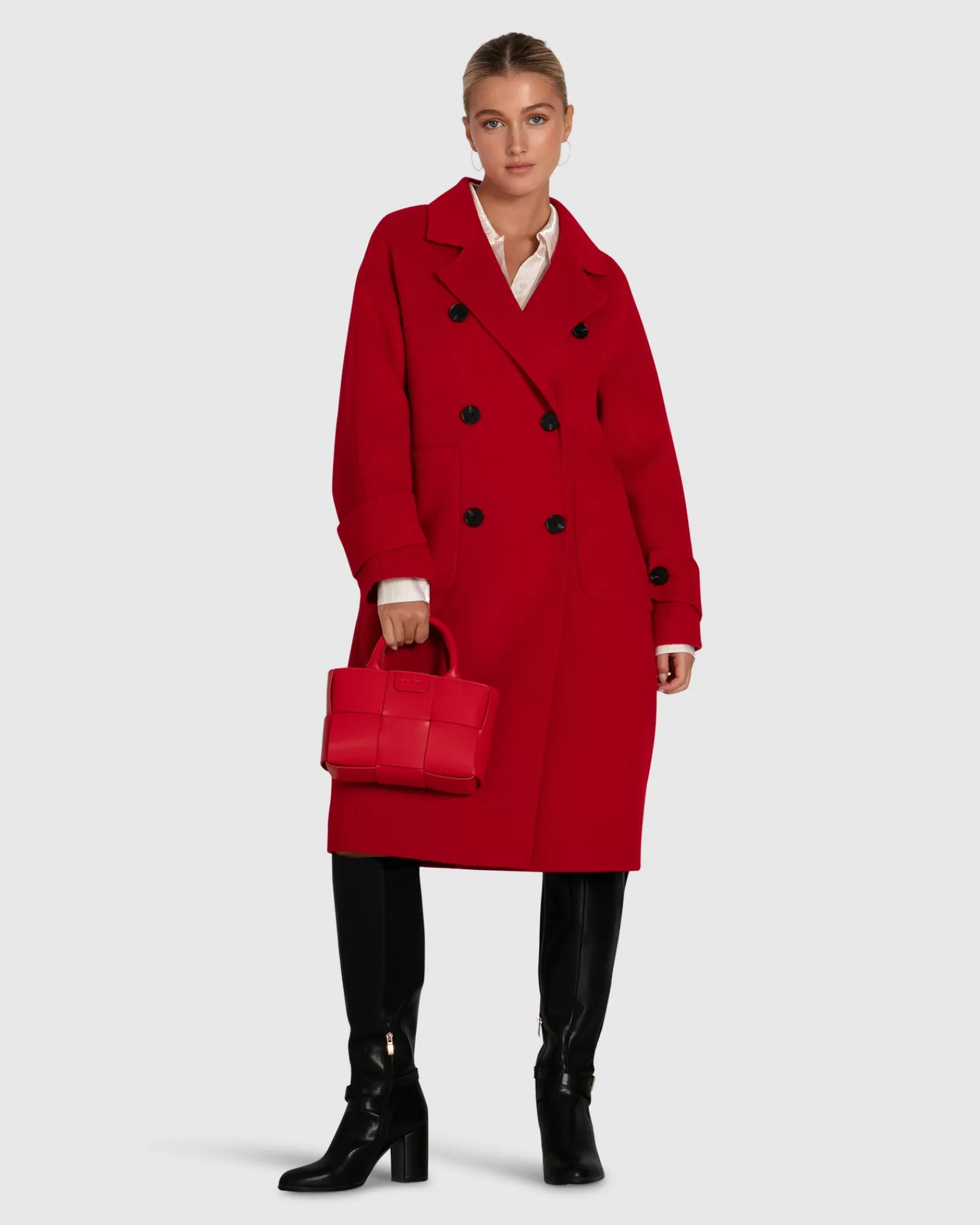 Belle & Bloom Rumour Has It Oversized Wool Blend Coat -