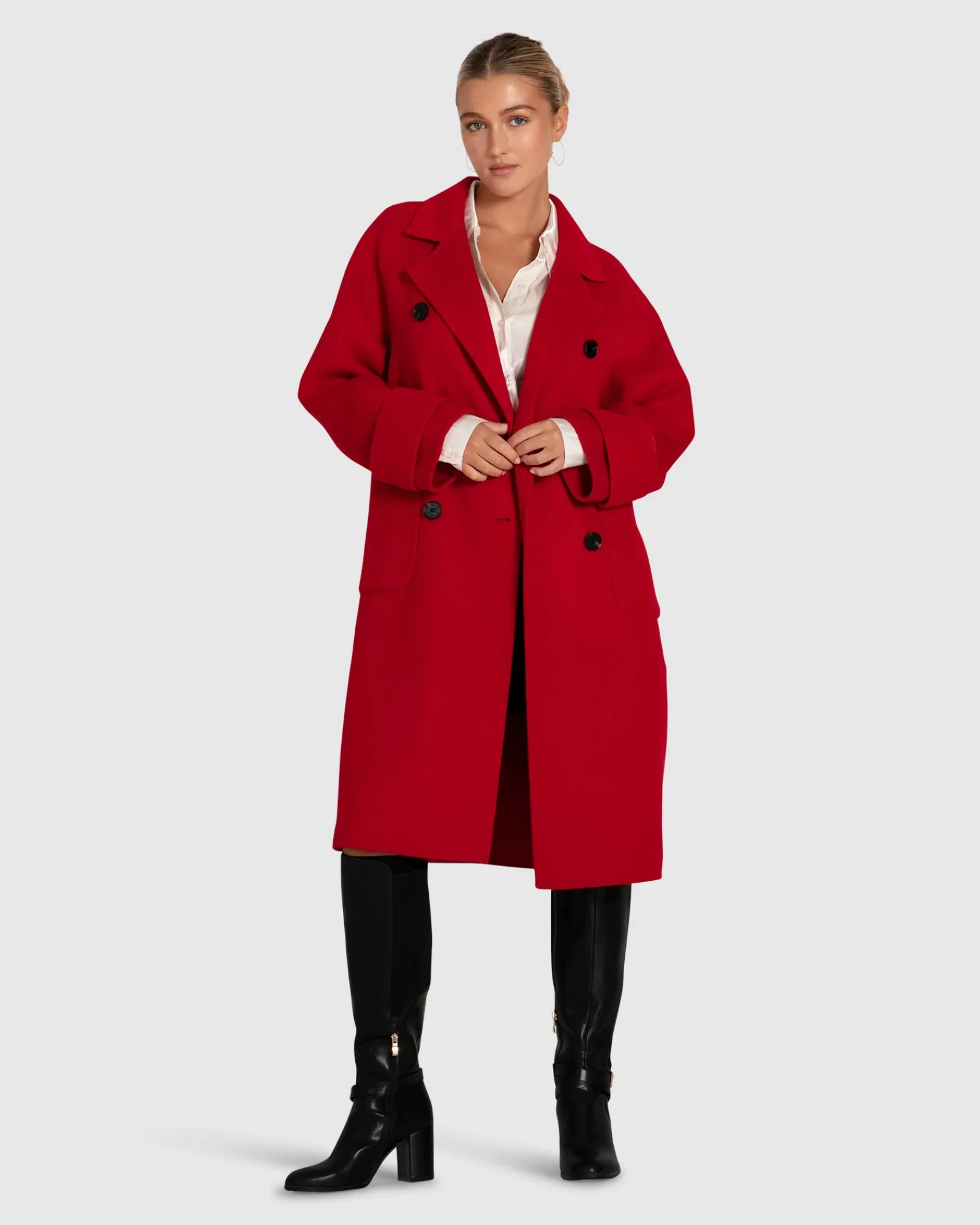 Belle & Bloom Rumour Has It Oversized Wool Blend Coat -