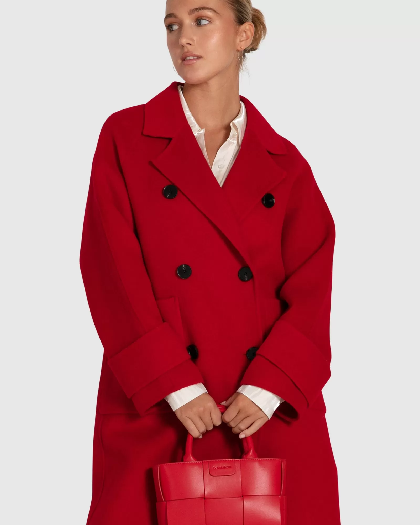 Belle & Bloom Rumour Has It Oversized Wool Blend Coat -
