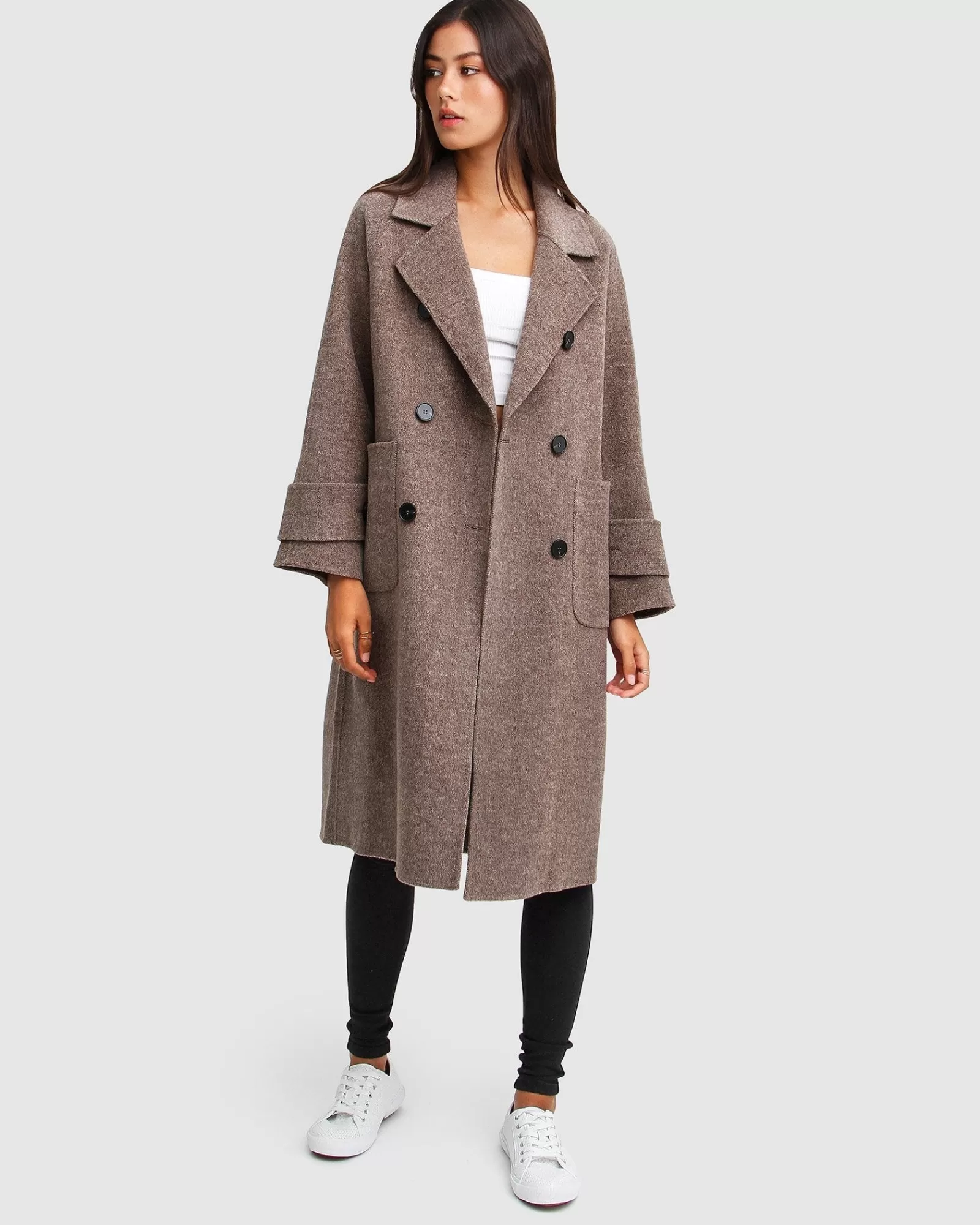 Belle & Bloom Rumour Has It Oversized Wool Blend Coat -