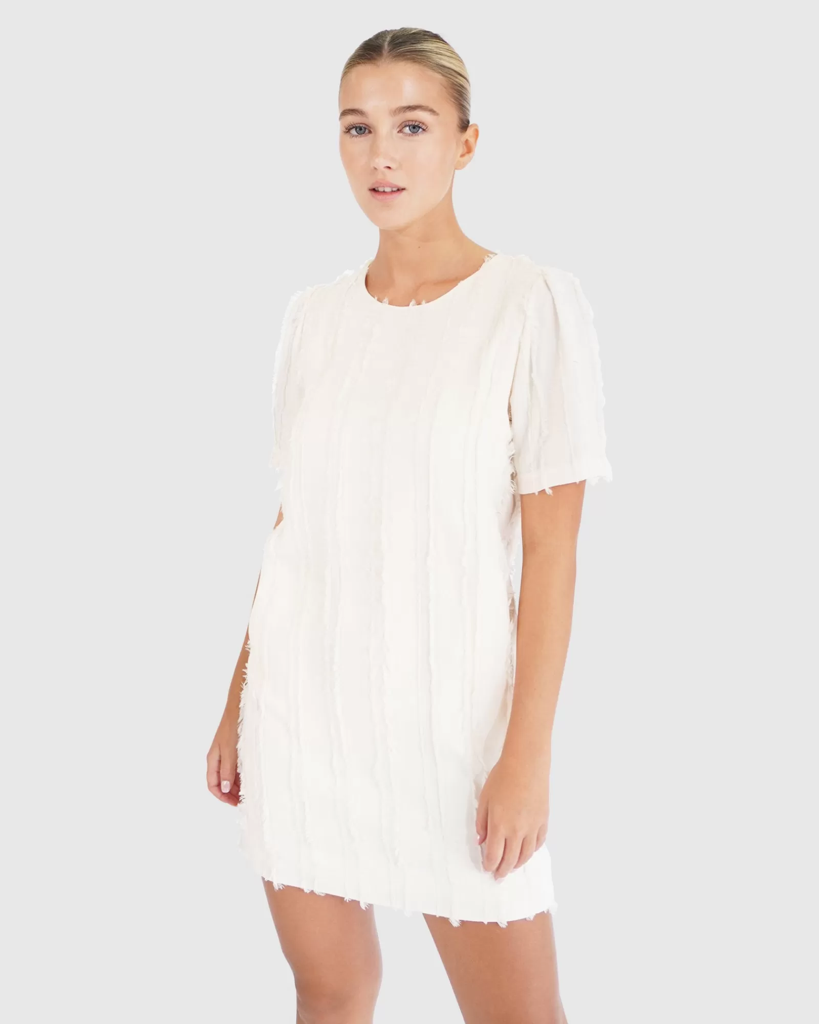 Belle & Bloom Star Child Textured Mini Dress -