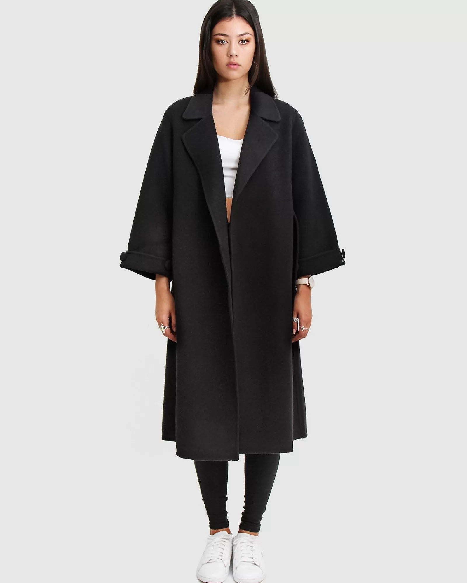 Belle & Bloom Stay Wild Oversized Wool Coat -