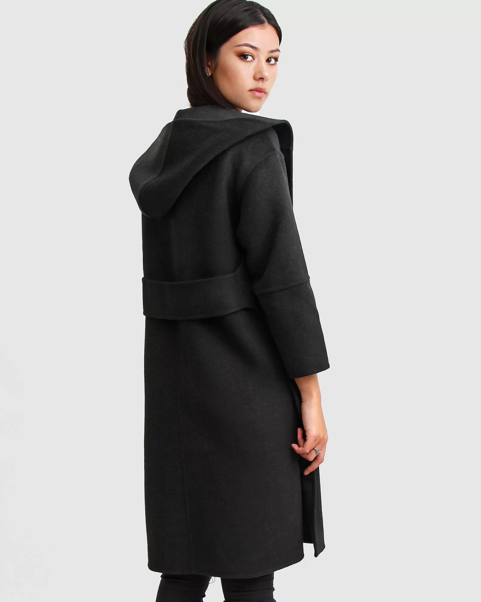 Belle & Bloom Walk This Way Wool Blend Oversized Coat -