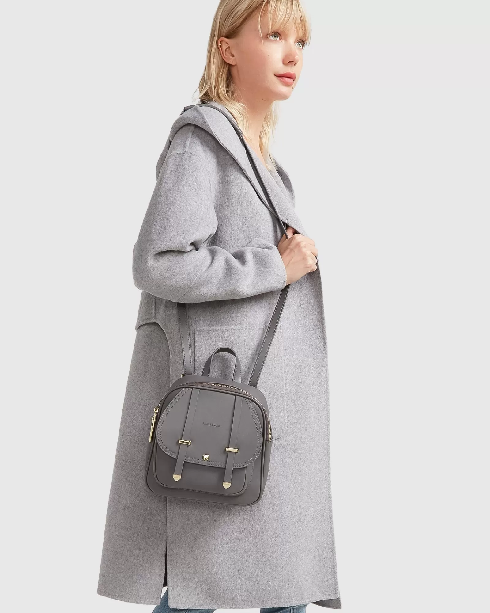 Belle & Bloom Walk This Way Wool Blend Oversized Coat -